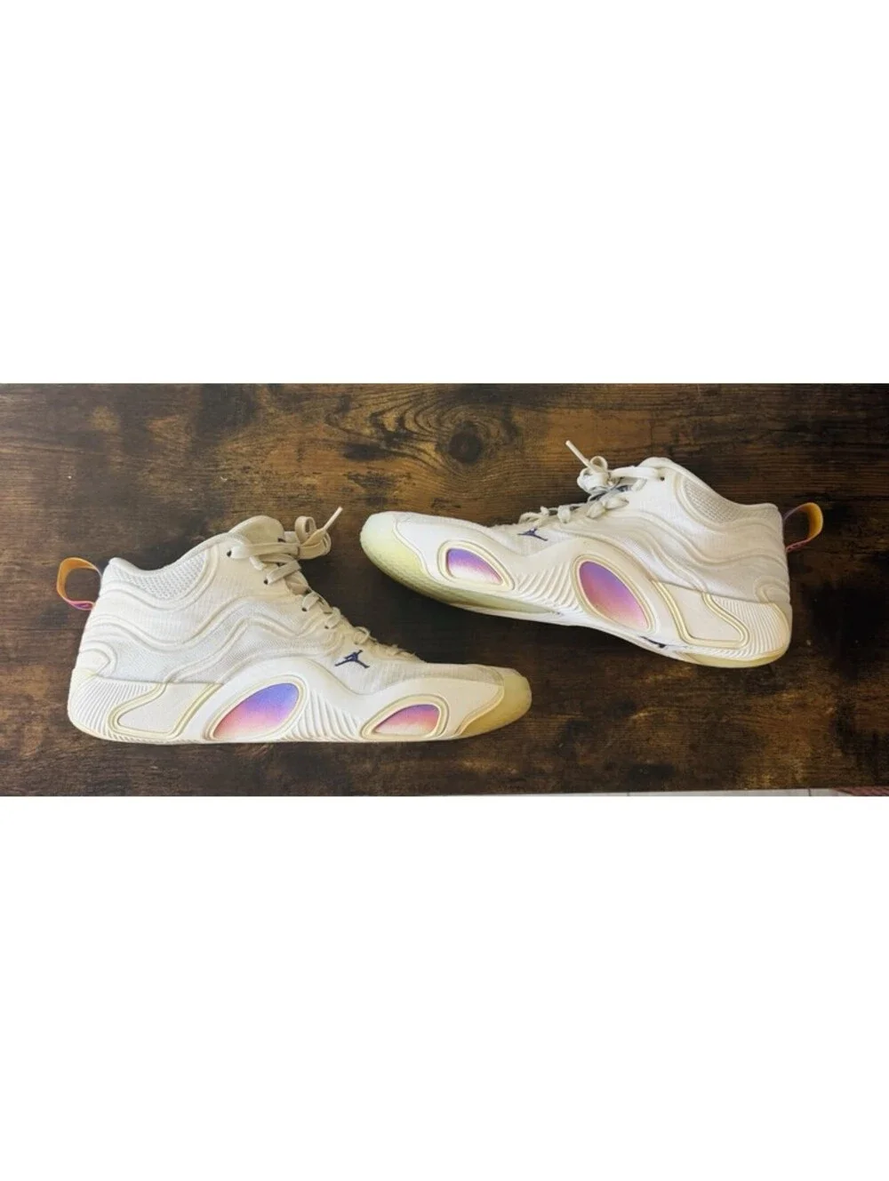 Jordan Tatum 3 Highlights Offseason Sail Ivory Purple HV5882-100 Mens Size 9.5
